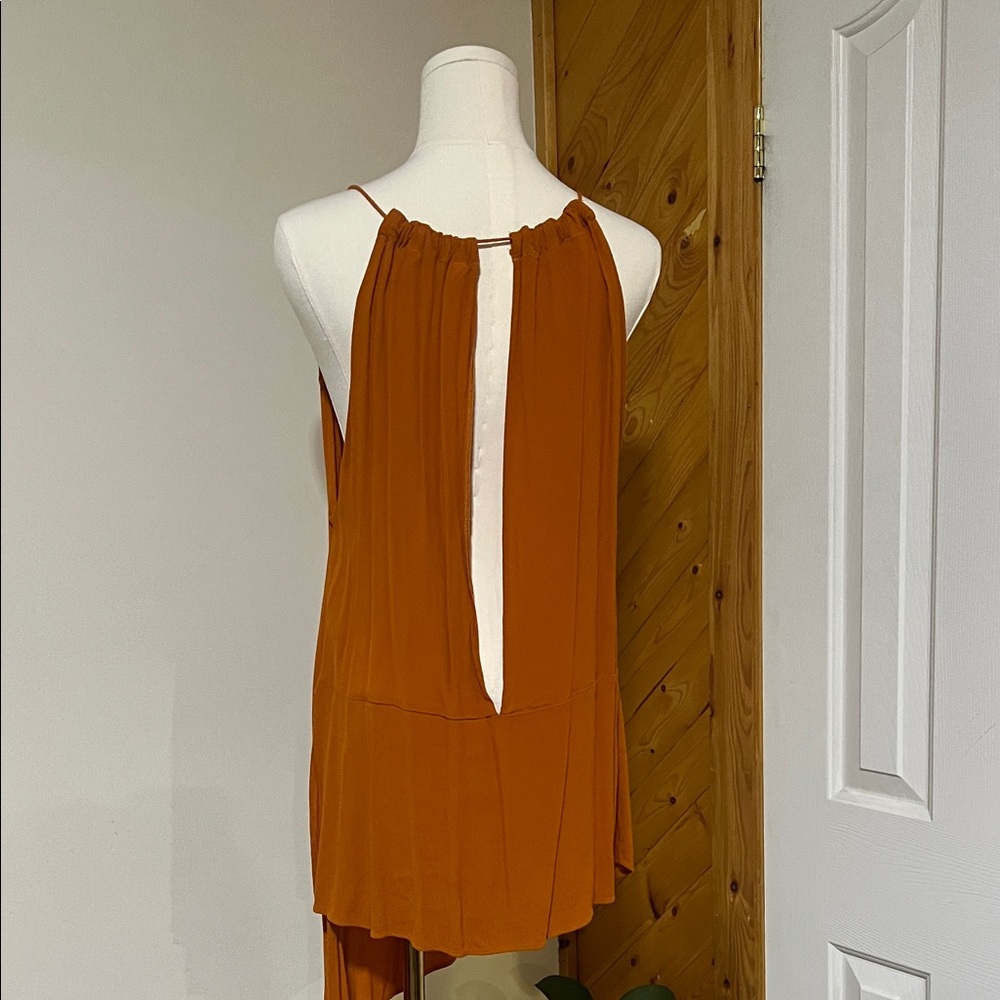 Zara Golden Yellow Ruffled Top - Picture 7 of 7